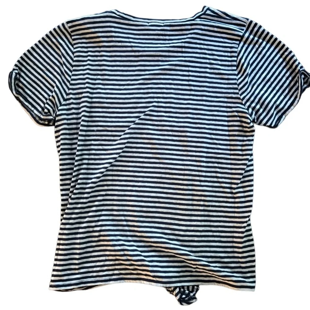 J.Crew Striped tie-waist pocket tee - Picture 2 of 2